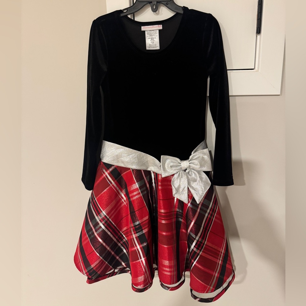 Bonnie Jean Black Velvet Dress